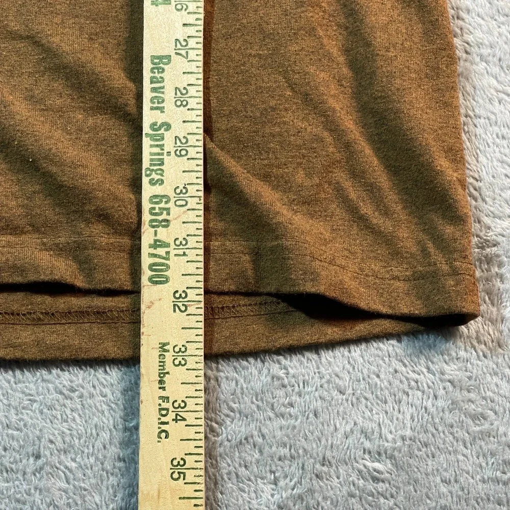 Carhartt Shirt Men's Large Brown Tall Loose‎ Fit K87 B00 Utility Outdoorsy Fall